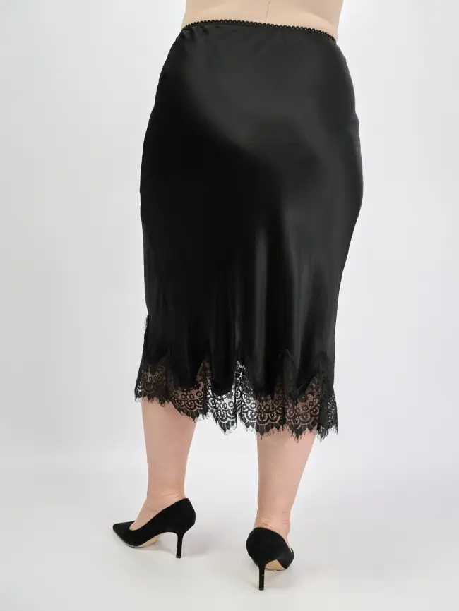 Юбка с кружевом 6292 Италия Размер 46-54 фото 7