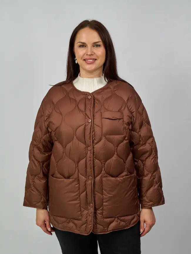 Куртка лёгкая без капюшона 2207 Размер 48-54 фото 29