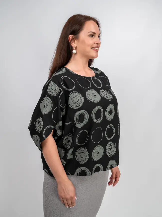 Блуза оверсайз ЭттоПлюс 31599 фото 25