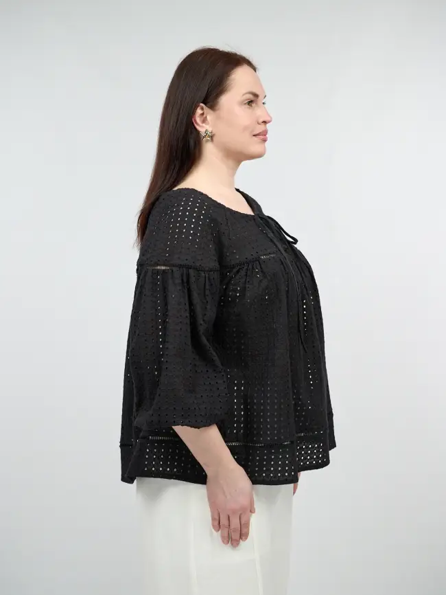 Блуза Шитье 8801 Размер 50-58 фото 4