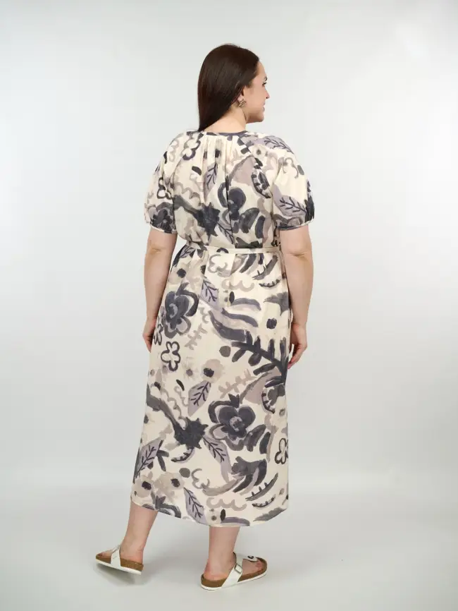 Платье с принтом 26180 размеры 50- 58 фото 3