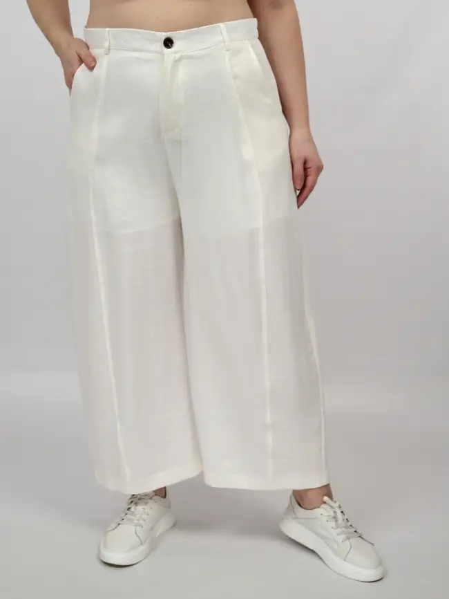 Брюки палаццо 38317 размер 54- 58 фото 5