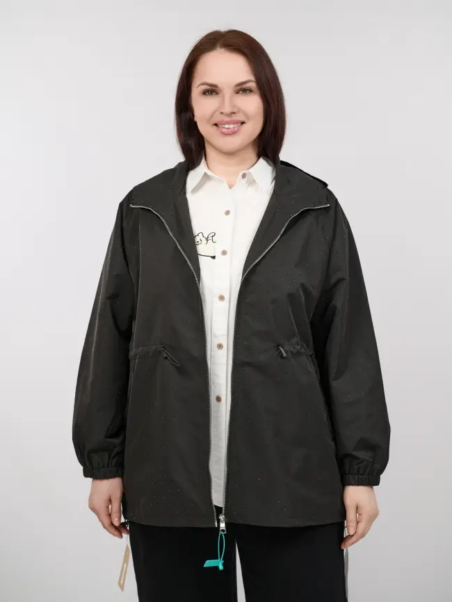 Ветровка со стразами 1633 Размер 50-58 фото 1