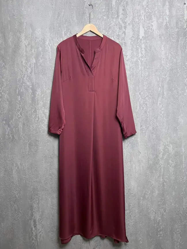 Платье 1002 Размер 52-58 (марсала) фото 4