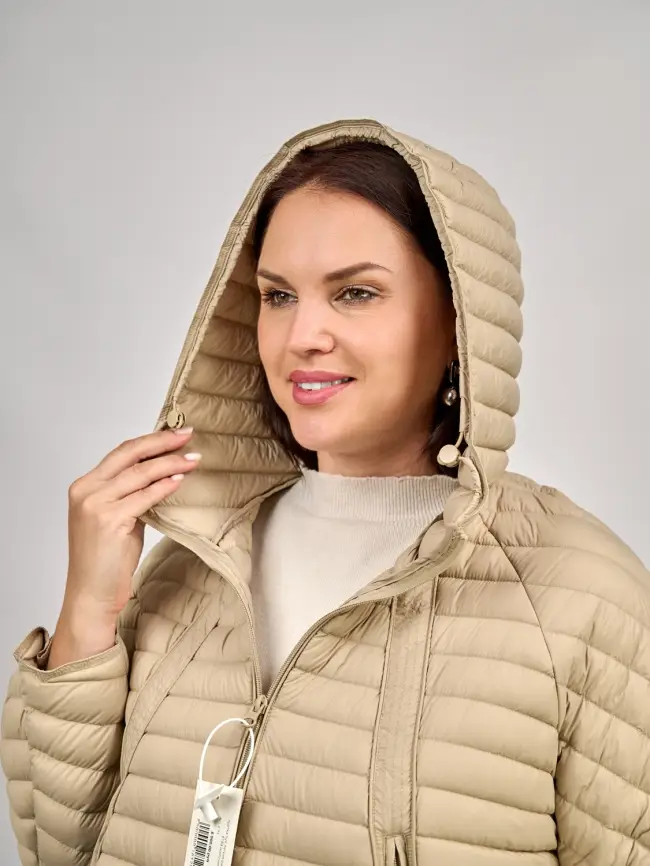 Куртка пуховая легкая 8184 Размер 48-58 фото 52