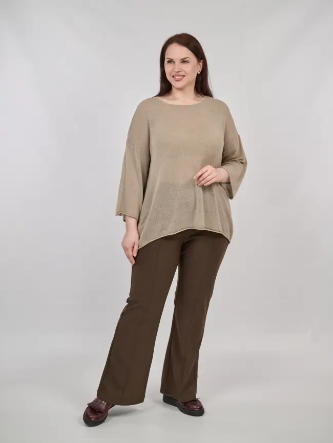 Джемпер облегченный ЭттоПлюс 25107-1 Размер 50-58. фото 78