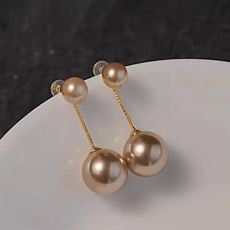 Серьги-трансформеры Жемчужные Б0061 фото 4