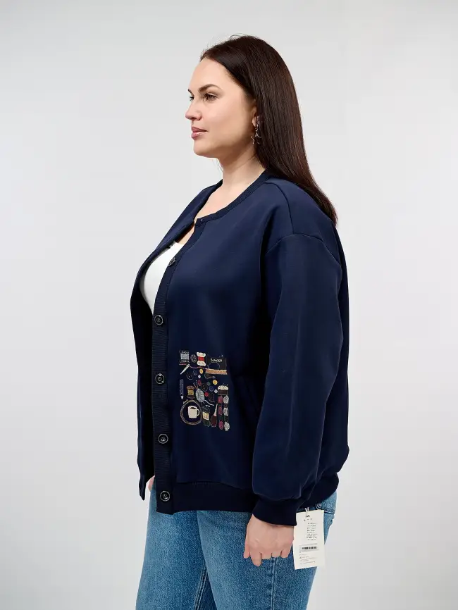 Кардиган 9129-1 Размер 50-58 фото 4