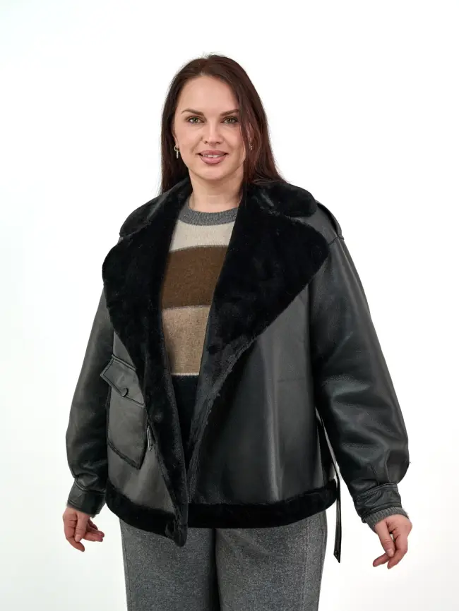 Дубленка 121103 Размер 50-58 фото 18