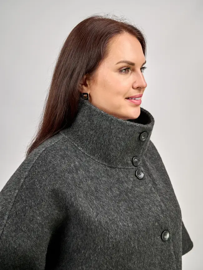 Пальто шерсть 0718-1 Размер 50-60 фото 7