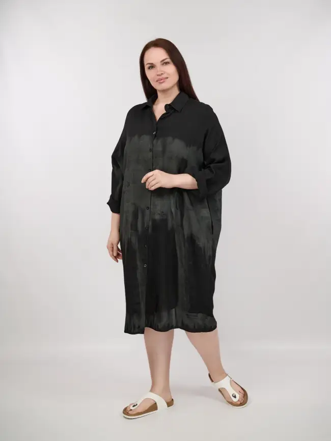Платье рубашка ЭттоПлюс 22959 Размер 50-58 фото 3