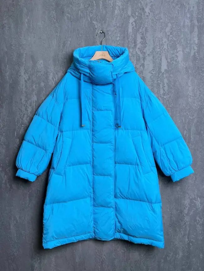 Пуховое пальто 1467 Размер 50-56 фото 3