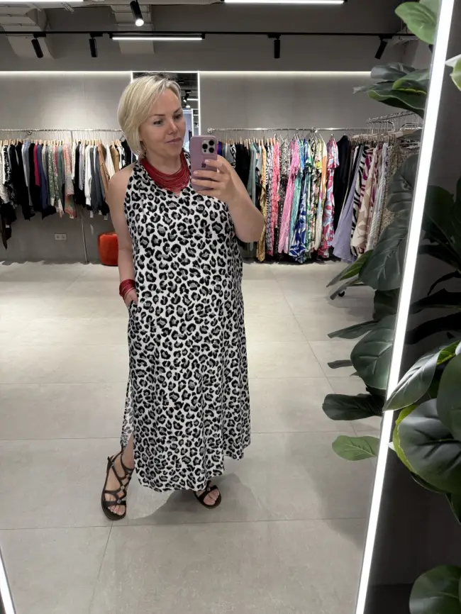 Сарафан с принтом Леопард 0027 размер 52- 56 фото 8