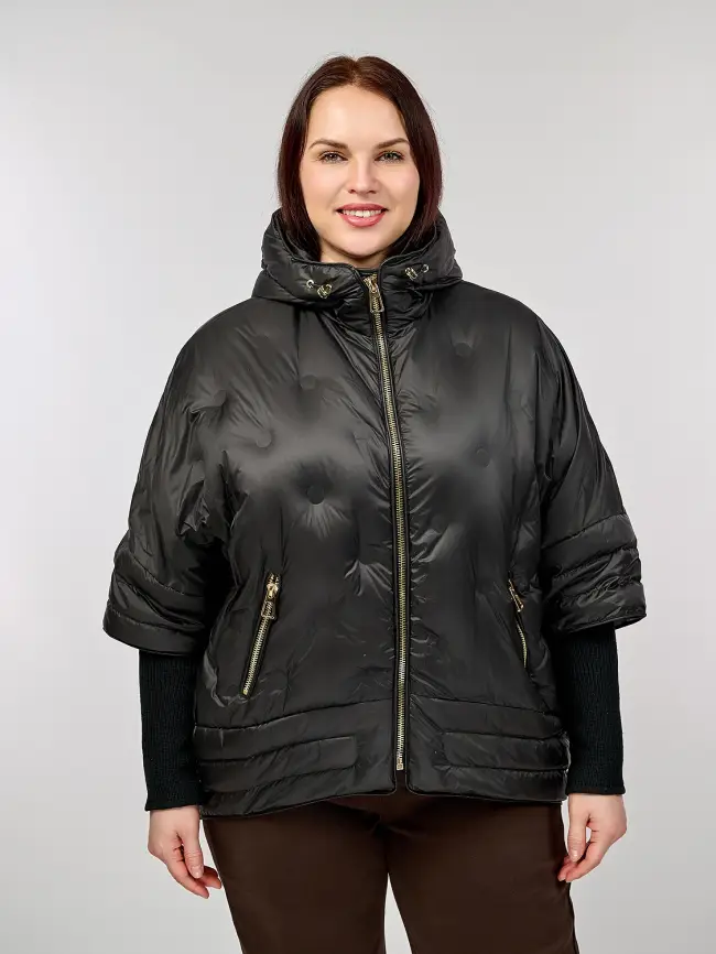 Куртка с трикотажным рукавом 6560 фото 34