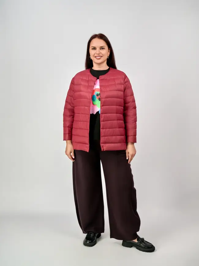 Легкая пуховая куртка 8802 фото 119