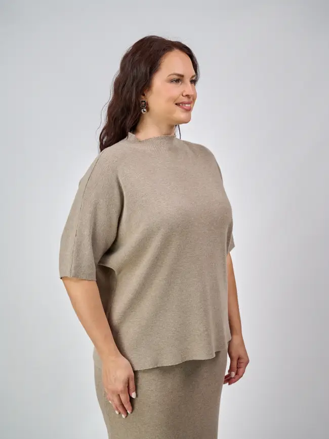 Джемпер короткий рукав ЭттоПлюс 707 Размер 50-58 фото 79