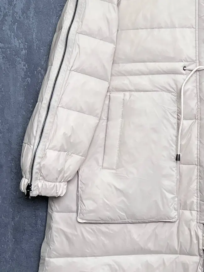 Пуховое пальто 23095 Размер 48-54 фото 29