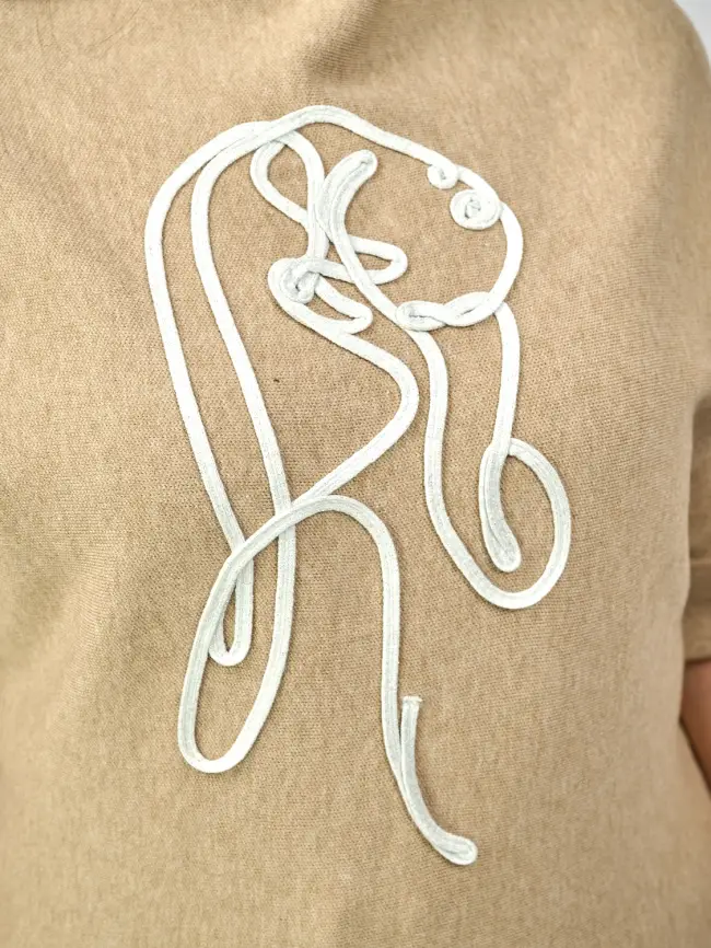 Джемпер "Девушка" 0921 Размер 46-54 фото 7