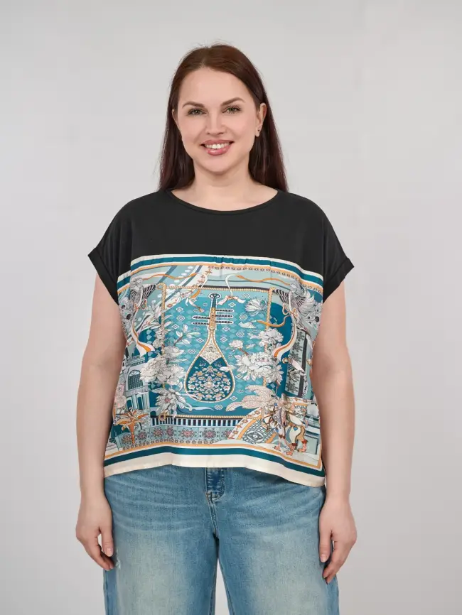 Блуза Италия 8860 Размер 50-58 фото 1