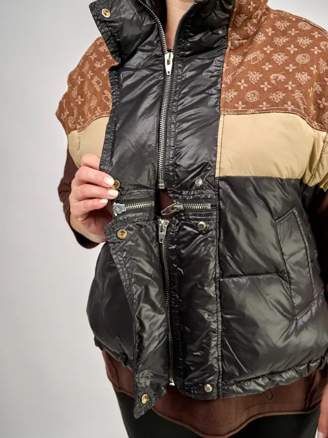 Жилет на двух молниях 1219 Размер 48-58 фото 9