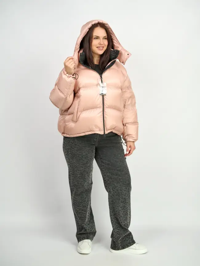 Пуховик зимний короткий 9903 Размер 50-58 фото 37