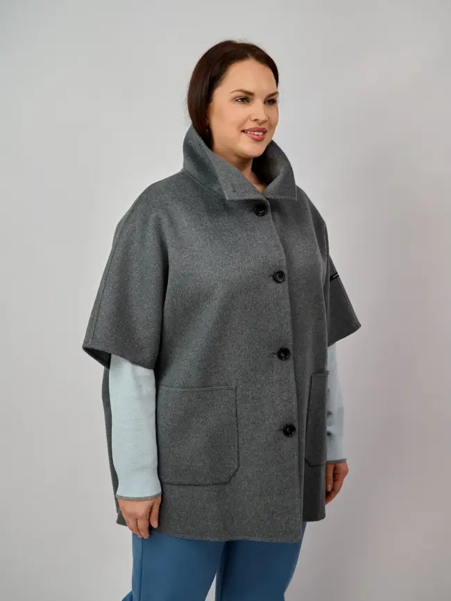 Пальто шерсть 0718 Размер 50-58 фото 37