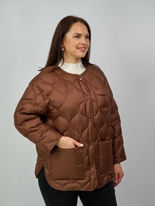 Куртка лёгкая без капюшона 2207 Размер 48-54 фото 32