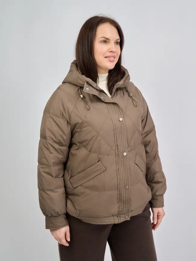 Пуховая куртка ЭттоПлюс 2553 Размер 48-52 фото 207