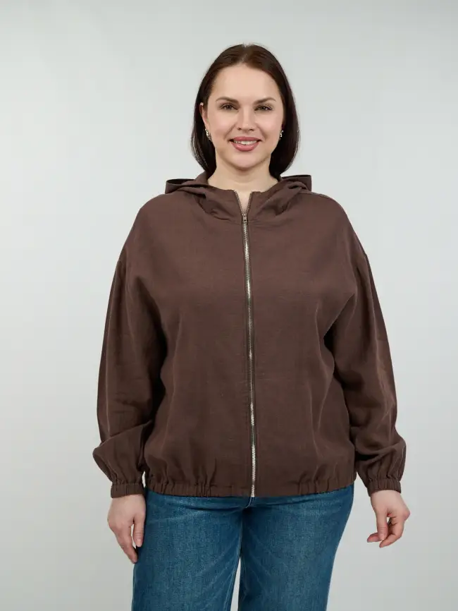 Бомбер лен 25016 фото 1