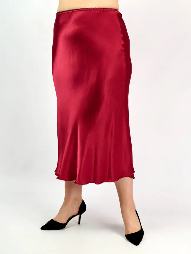 Юбка атлас 9298-1 Размер 48-56 фото 121