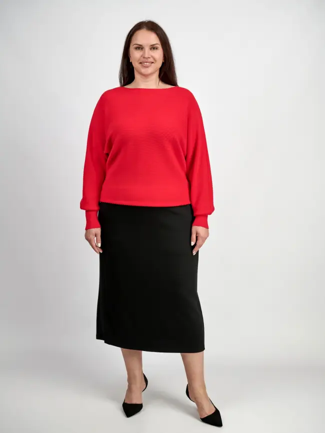 Юбка карандаш с карманами 0013 ЭттоПлюс Размер 52-58 фото 26