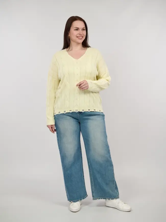 Джемпер Италия косы 3388 Размер 50-58 фото 51