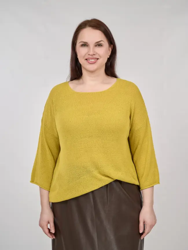 Джемпер облегченный ЭттоПлюс 25107-1 Размер 50-58. фото 175