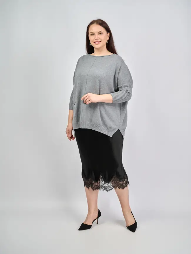 Джемпер 1444 Италия Размер 50-58 фото 18