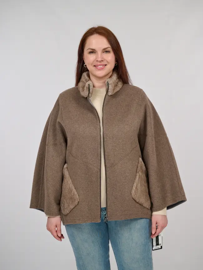 Пальто кашемир 082 Размеры 48-60 фото 1