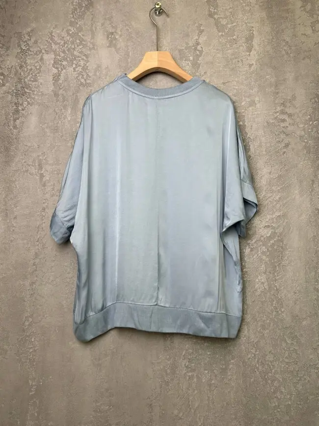 Блуза атлас 23006 фото 11