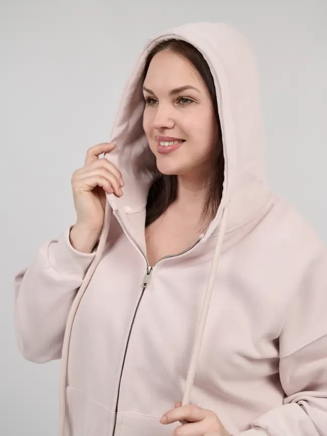 Худи зип оверсайз 505 Размер 50-58 фото 49