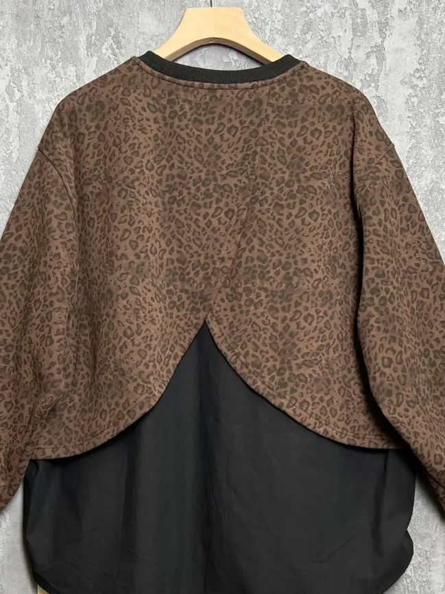Свитшот леопард 993 размеры 50- 58 фото 5