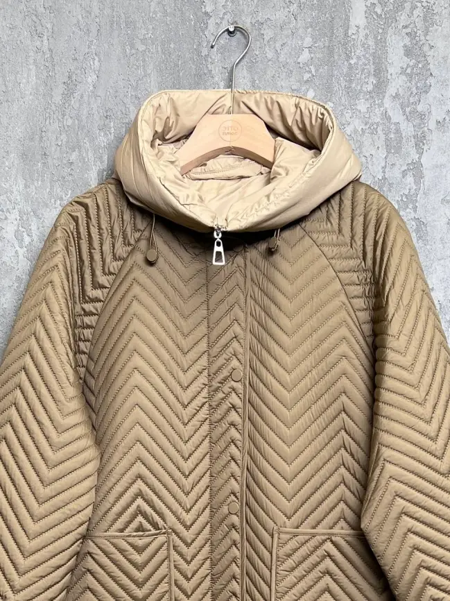 Пальто стеганое 76809 Размеры 52-58 фото 14