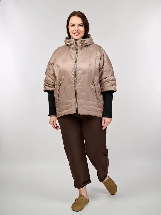 Куртка с трикотажным рукавом 6560 фото 48