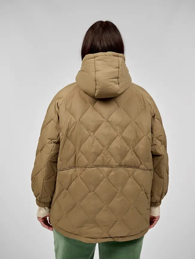 Стеганая куртка с капюшоном 8815 фото 33