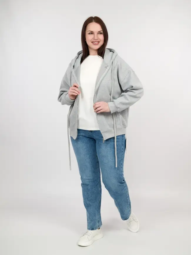 Худи зип оверсайз 505 Размер 50-58 фото 113