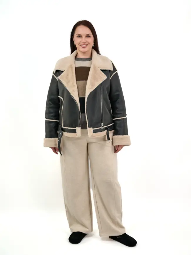 Дубленка авиатор 12105 Размер 46-52 фото 3