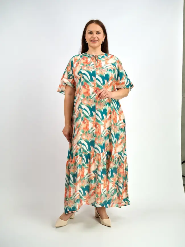 Платье ЭттоПлюс 34182-1 размеры 52- 58 фото 4