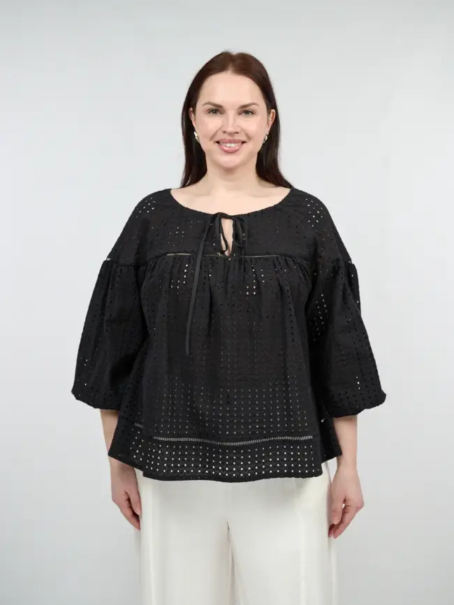 Блуза Шитье 8801 Размер 50-58 фото 1