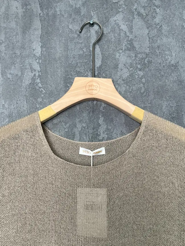 Джемпер облегченный ЭттоПлюс 25107-1 Размер 50-58 фото 43