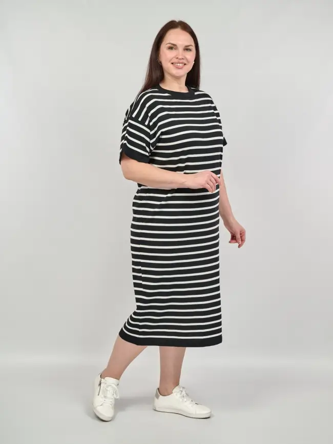Трикотажное платье 7569 Размер 50-58 фото 3