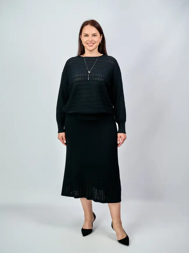 Костюм "Ажурная вязка" ЭттоПлюс 123456 Размер 50-56 фото 3