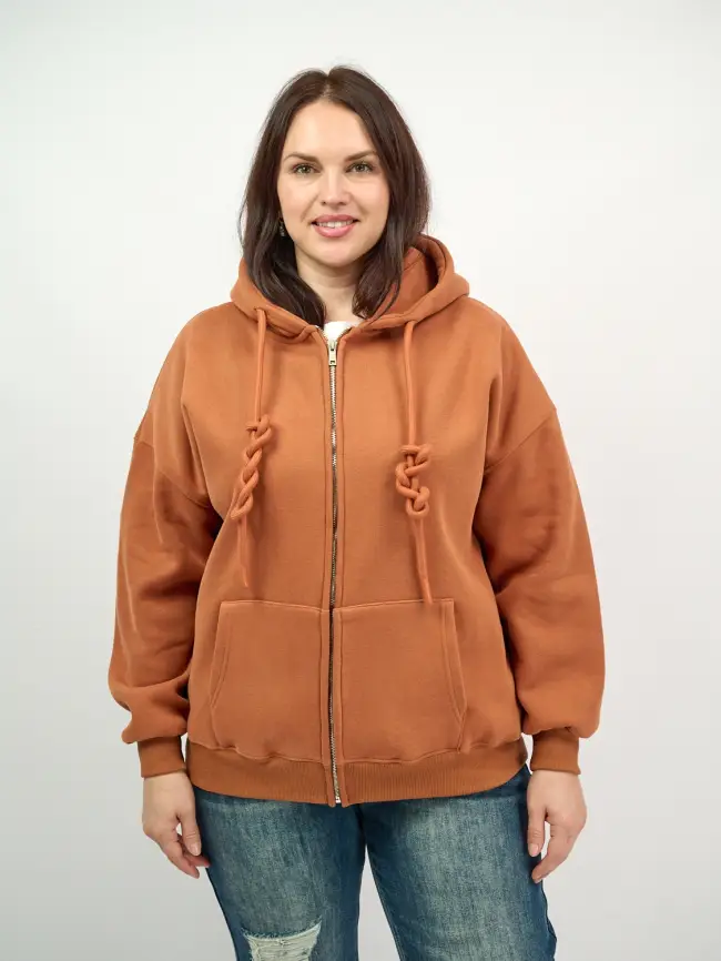 Худи зип утепленное оверсайз размер 50-58 506 фото 213