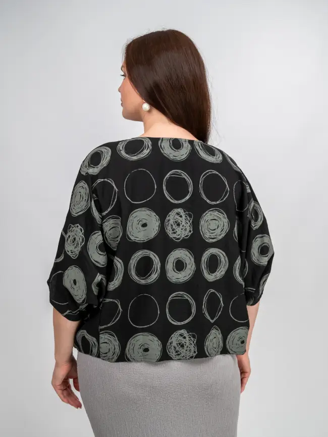 Блуза оверсайз ЭттоПлюс 31599 фото 23